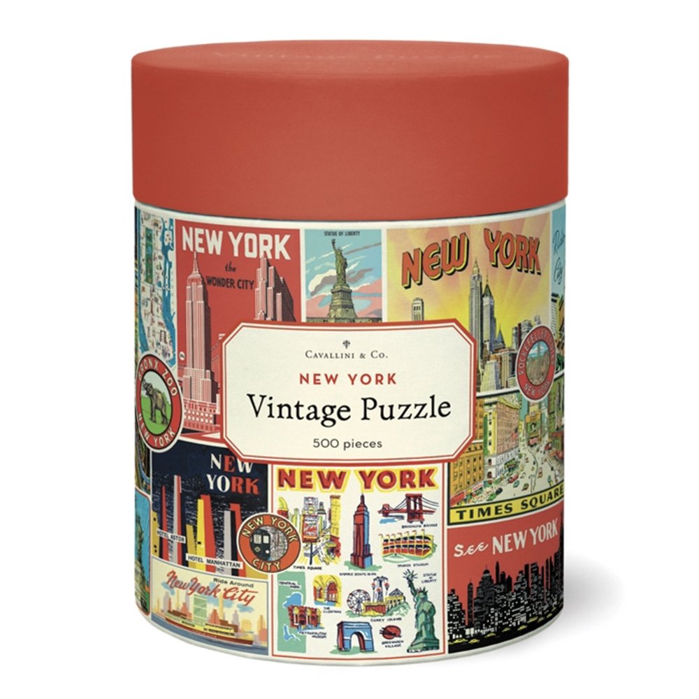 NYC Collage Puzzle - 500 Piece Jigsaw Puzzle of New York City Skyline | Perfect for Adults, Family Game Night & Home Decor