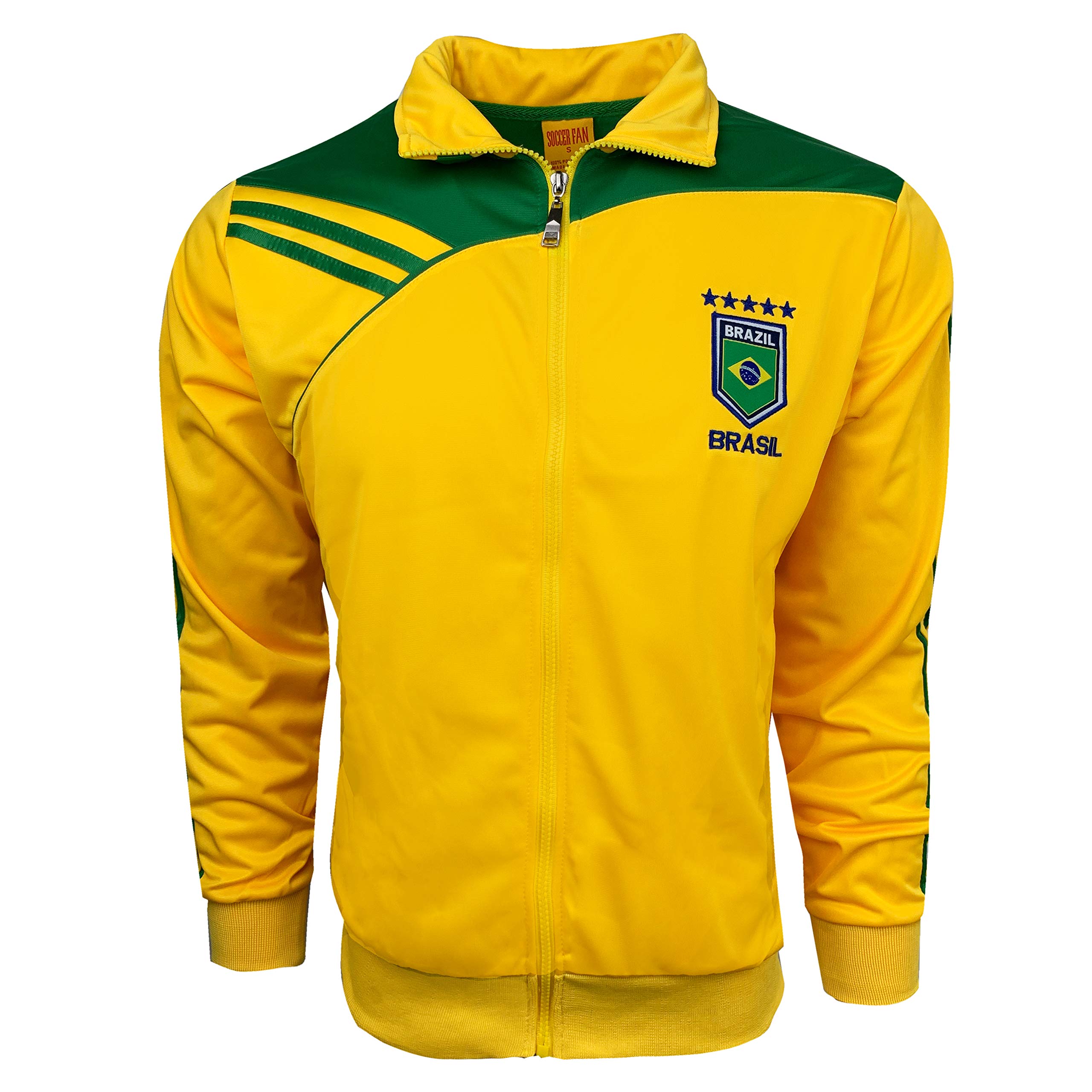 Brazil Soccer Jacket for Men, Women & Kids - Authentic Brasil Football Jersey - Perfect for Games, Training & Fan Support