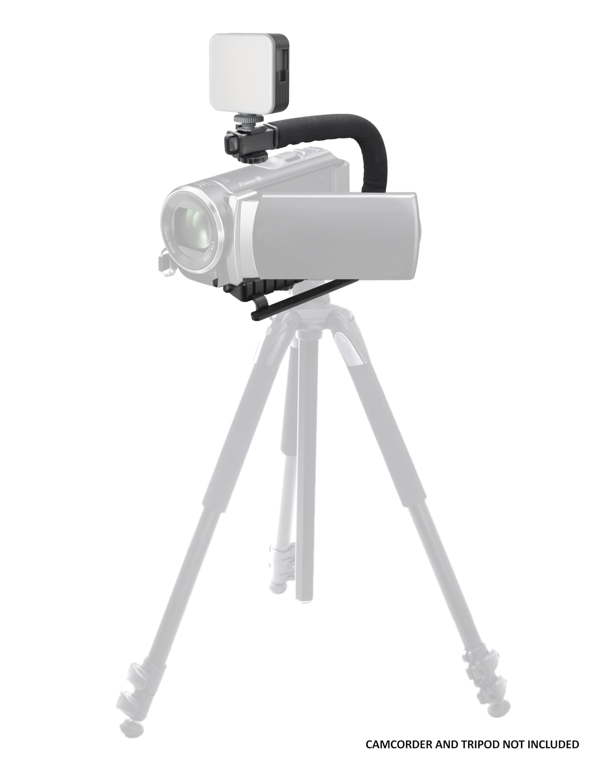 Super Bright LED High Power Video Light for Canon VIXIA HF100 - Professional Mounting Brackets Included - Perfect for YouTube Videos, Live Streaming & Studio Photography