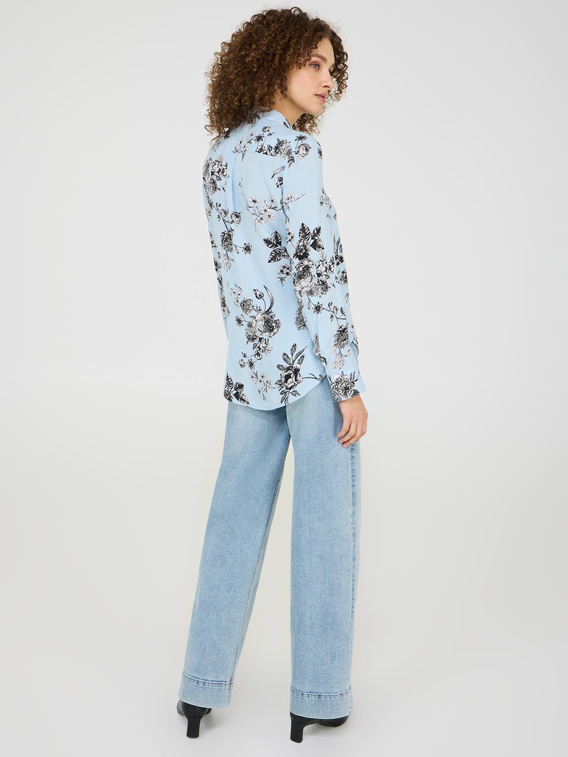 Floral Print Button Up Blouse for Women - Elegant Short Sleeve Tops for Spring Summer Office & Casual Wear