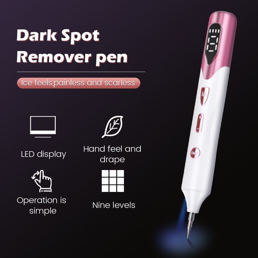 Mole Tattoo Freckle Plasma Pen - Permanent Skin Tag & Mole Removal Device - Perfect for DIY Beauty Treatments at Home