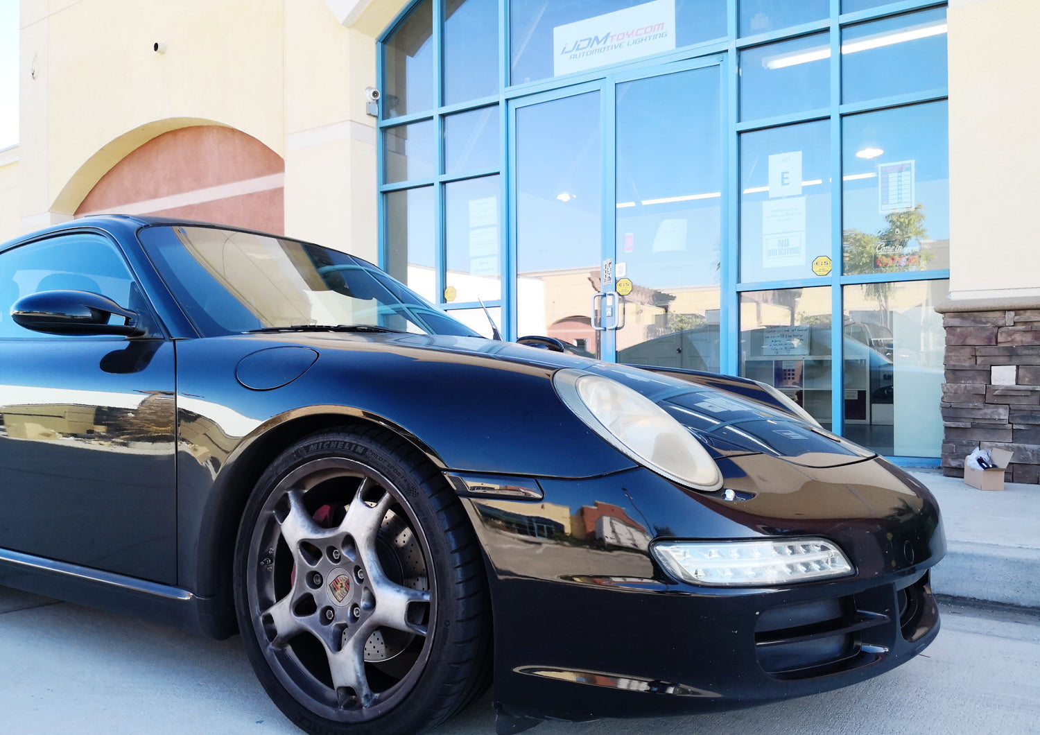 Euro Smoke Front Bumper Side Marker Lens for Porsche Cayman Boxster 987 & 911 997 - Compatible with 2005-2012 Models | Durable Replacement Light Cover | Enhances Vehicle Style & Night Visibility
