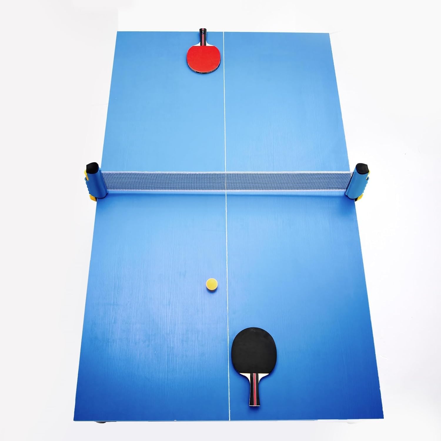 5.5ft, 6ft or 7ft Portable Foldable Billiards Pool Table Set with Balls, Cues, Chalk & Brush - Multi-Game Table for Family Fun, Game Room, Basement & Man Cave Entertainment