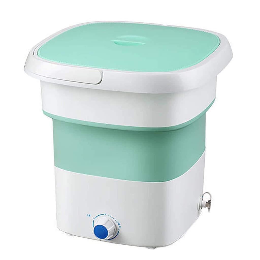 Portable Folding Washing Machine - Mini Semi-Automatic Ultrasonic Washer for Underwear, Socks & Small Clothes | Compact Laundry Solution for Apartments, Dorms, RVs & Travel
