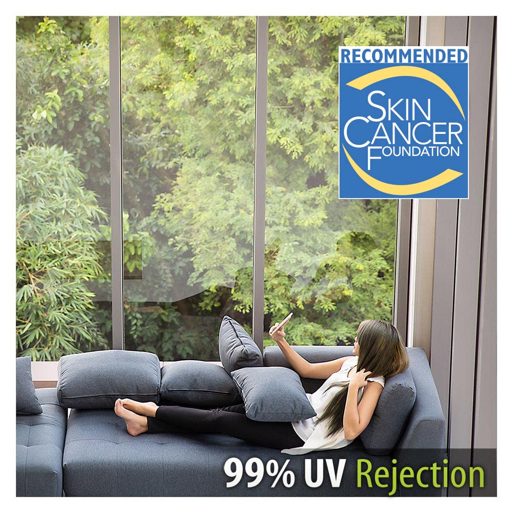 BDF S2M Clear UV Blocking Window Film - 24in x 100ft Roll for Home & Office Sun Protection