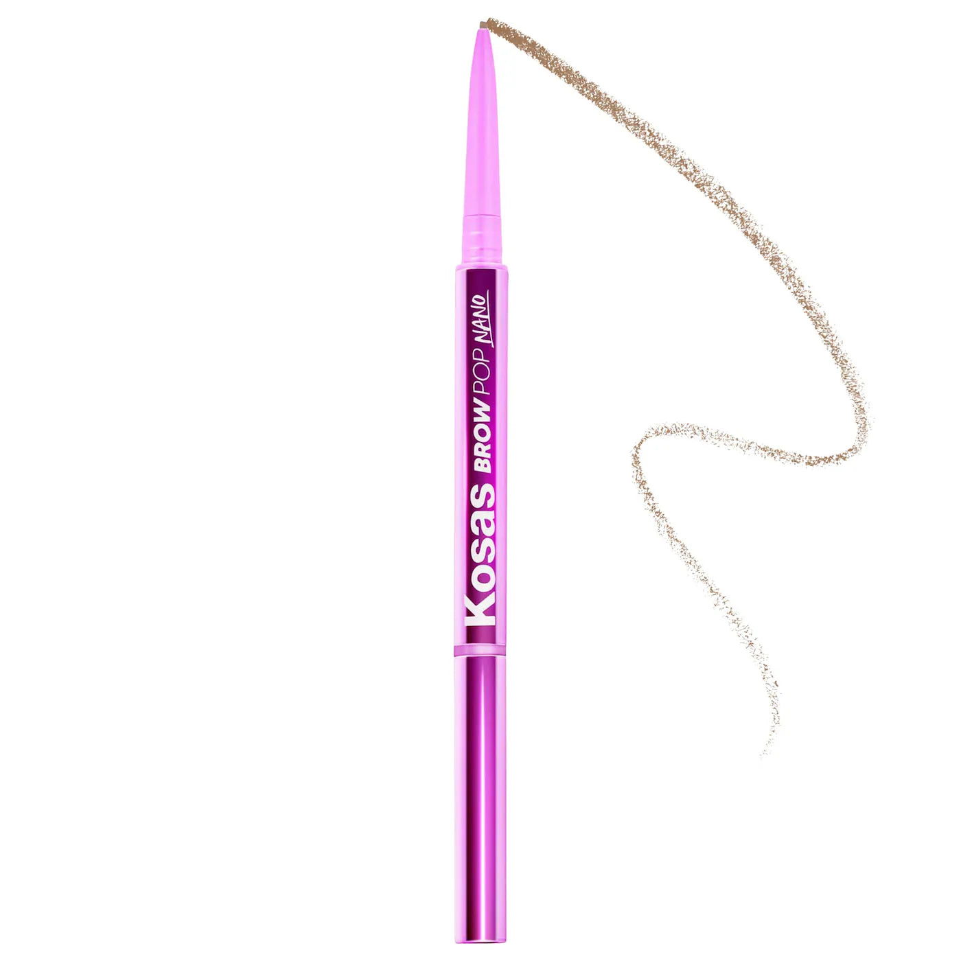 Kosas Brow Pop Nano Ultra Fine Detailing & Feathering Eyebrow Pencil - Natural-Looking Brows for All-Day Wear (Multiple Shades) | Perfect for Everyday Makeup & Professional Brow Styling