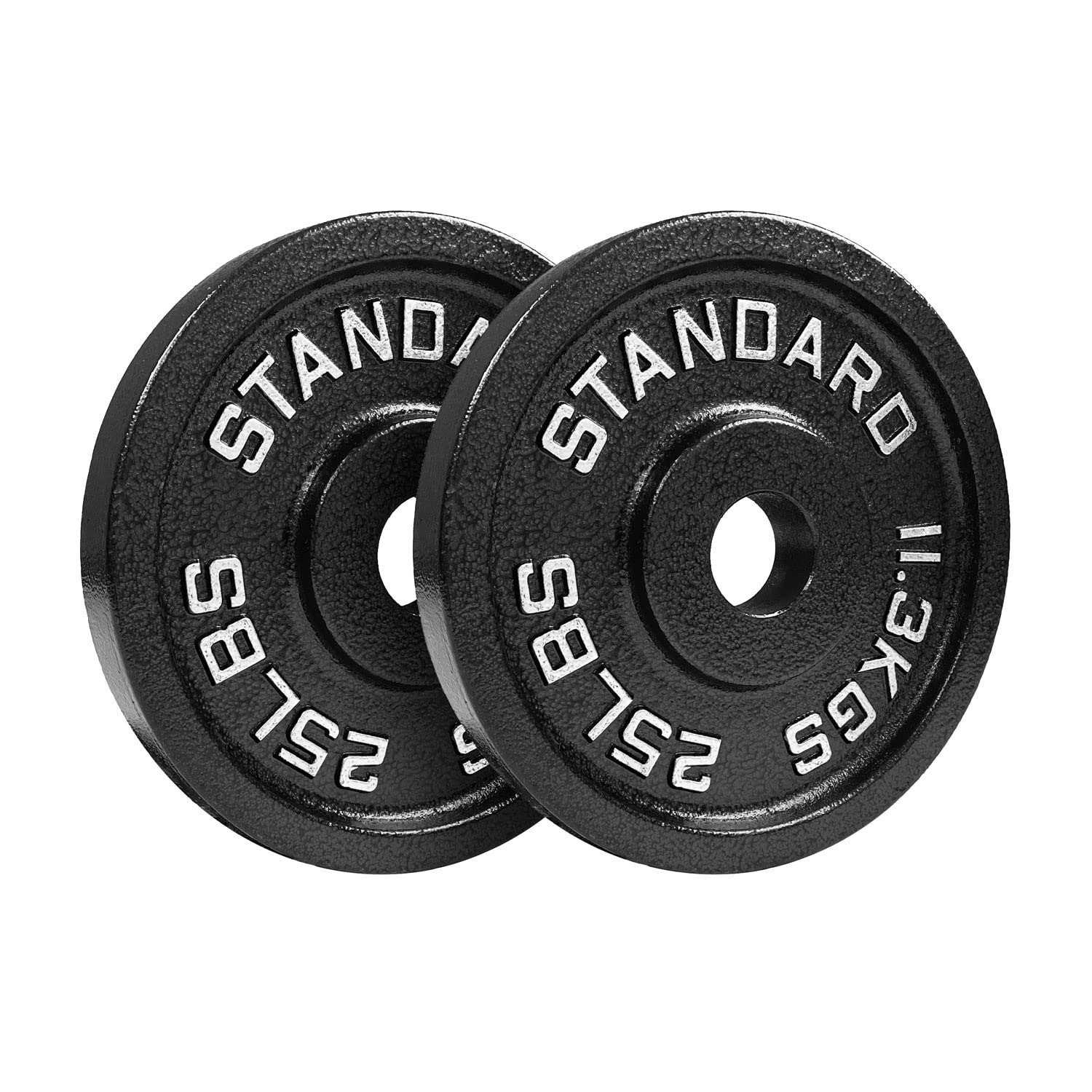 Premium Olympic Weight Plates 155lb Set - 35lb, 25lb, 10lb, 5lb & 2.5lb Coated Steel Plates for Powerlifting, CrossFit & Home Gym Workouts - Durable Olympic Standard Weightlifting Equipment for Strength Training