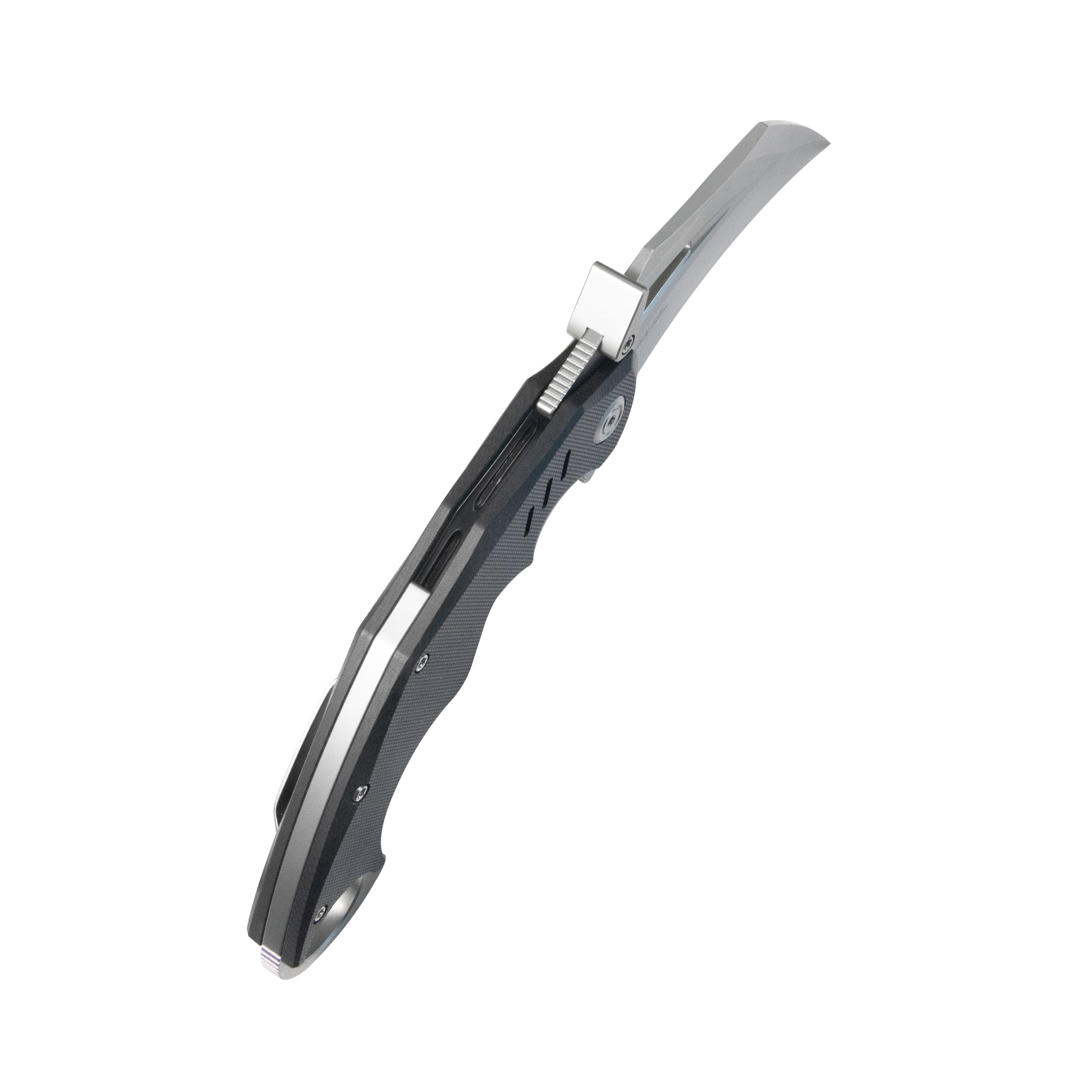 Kubey Wrath Karambit Folding Knife - Black G10 Handle, 2.68