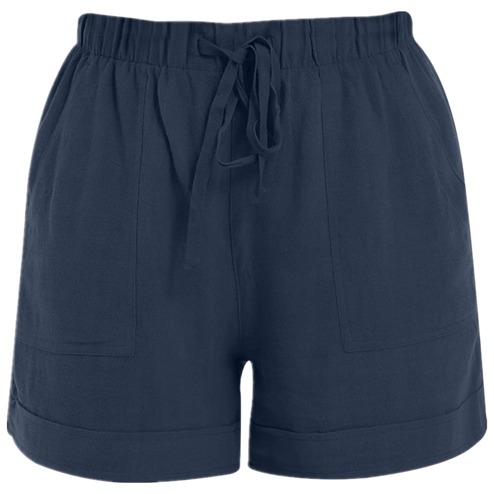 NY Summer Casual Shorts for Women - Breathable Athletic Shorts with Pockets | Perfect for Running, Yoga & Outdoor Activities