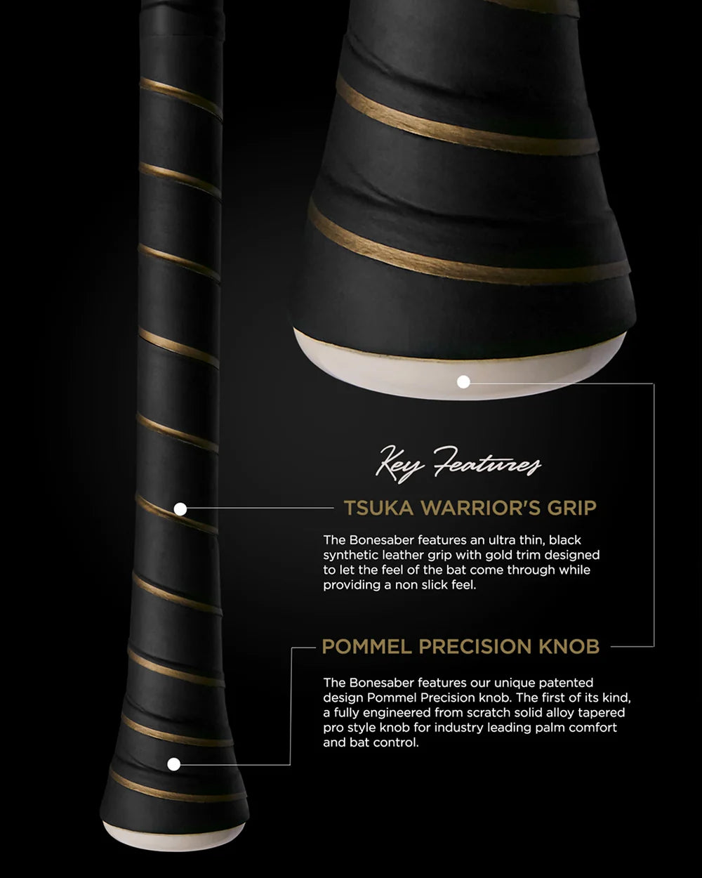Warstic Bonesaber Hybrid Metal Baseball Bat - 2025 Edition | USA Made | Perfect for Baseball Training & Self-Defense