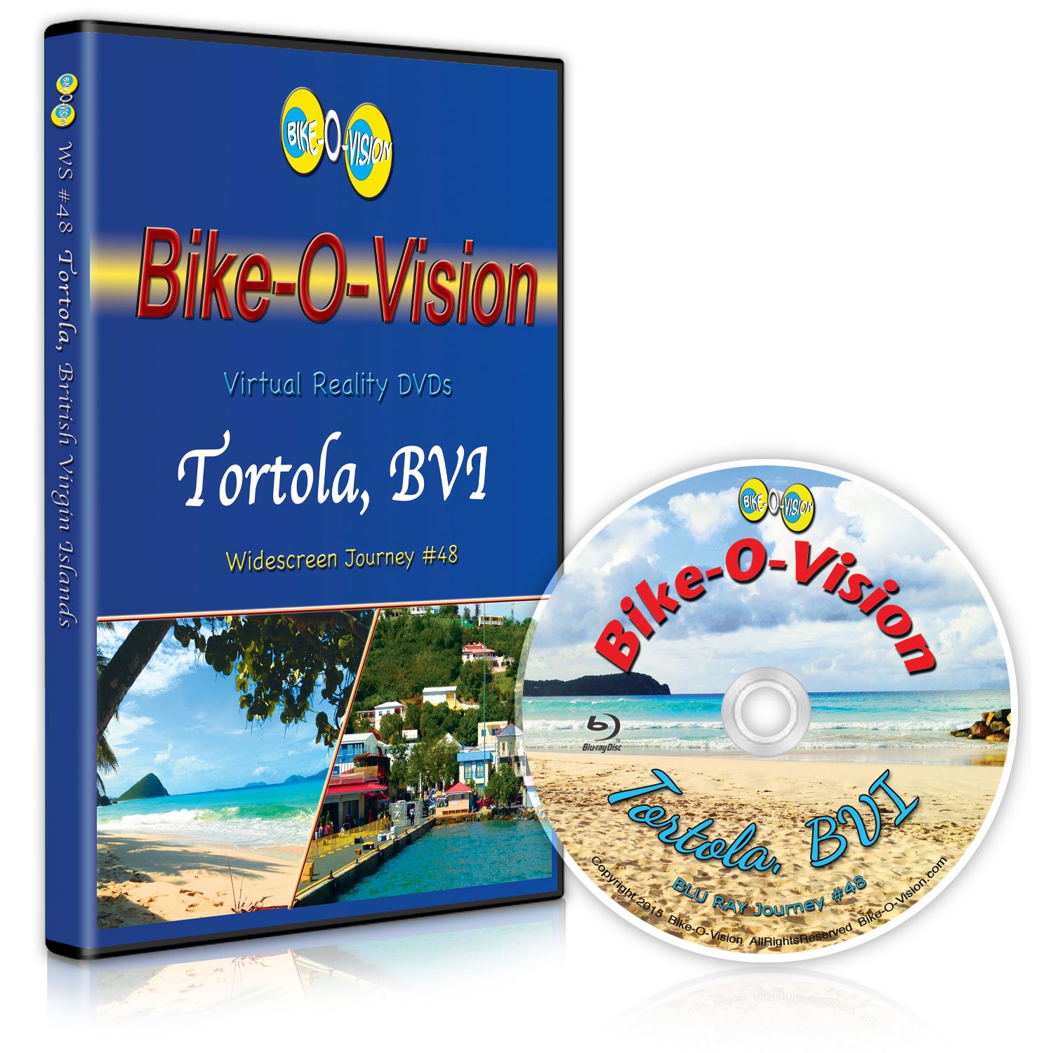 Bike-O-Vision Cycling Video - Scenic Ride Through Tortola, British Virgin Islands (BLU #48) | Virtual Cycling Experience for Home Training & Relaxation