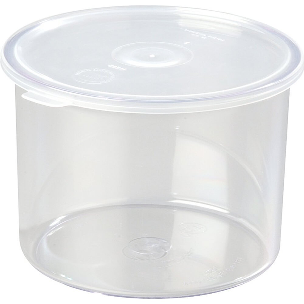 Cambro CCP15152 1.5 Quart Clear Polypropylene NSF Food Storage Crock - Bulk Pack of 6 - Perfect for Restaurants, Catering & Commercial Kitchens