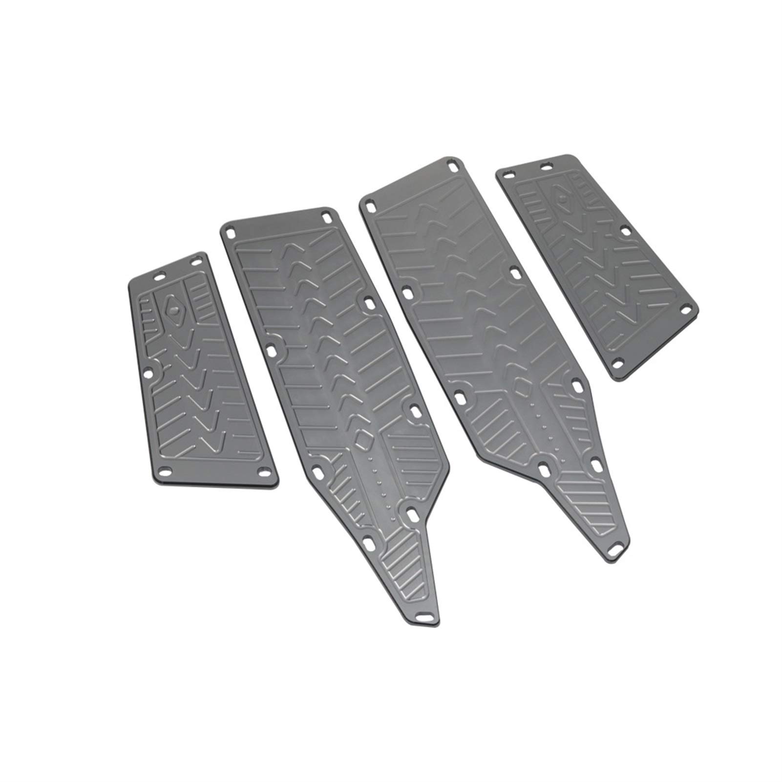 KYMCO AK550 AK 550 Motorcycle Foot Pegs (2017-2020) - CNC Aluminum Front & Rear Footrests, Footboards, Floorboards - Gray - Perfect for Long Rides and Comfortable Cruising