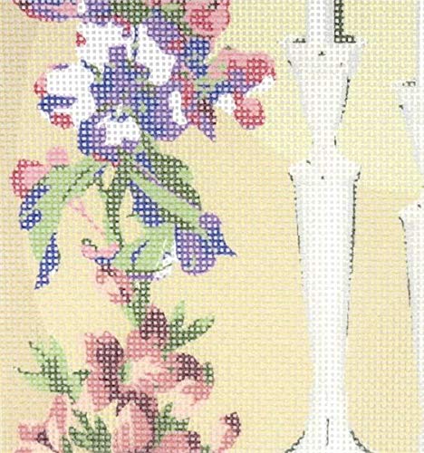 Pepita Needlepoint Kit: Sabbath Candles Beige, 10