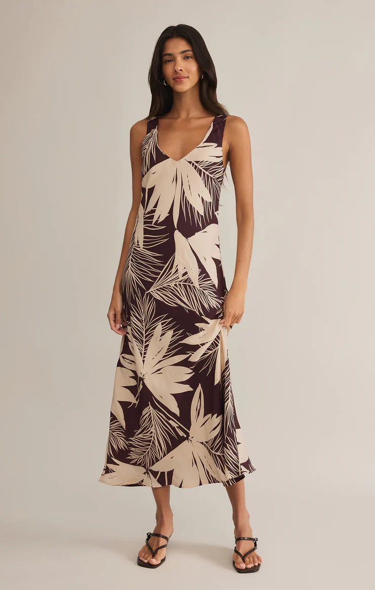 Hana Palerma Maxi Dress - Flowy Long Summer Dress for Women, Boho Chic Beach Dress with Floral Print | Perfect for Vacations, Beach Parties, and Casual Outings
