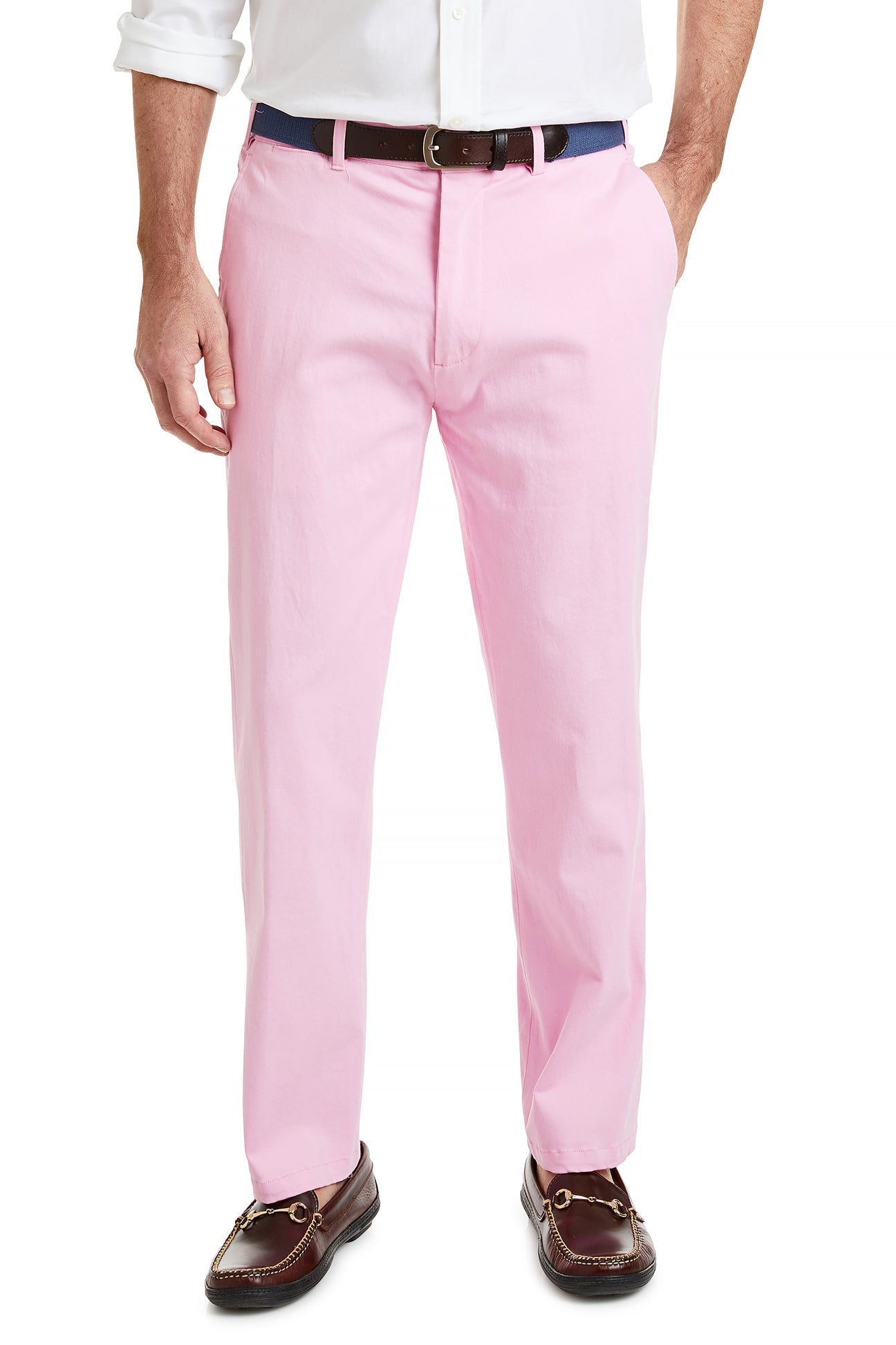 Women's Stretch Twill Harbor Pants in Pink - Comfortable Casual Trousers for Work, Travel & Everyday Wear