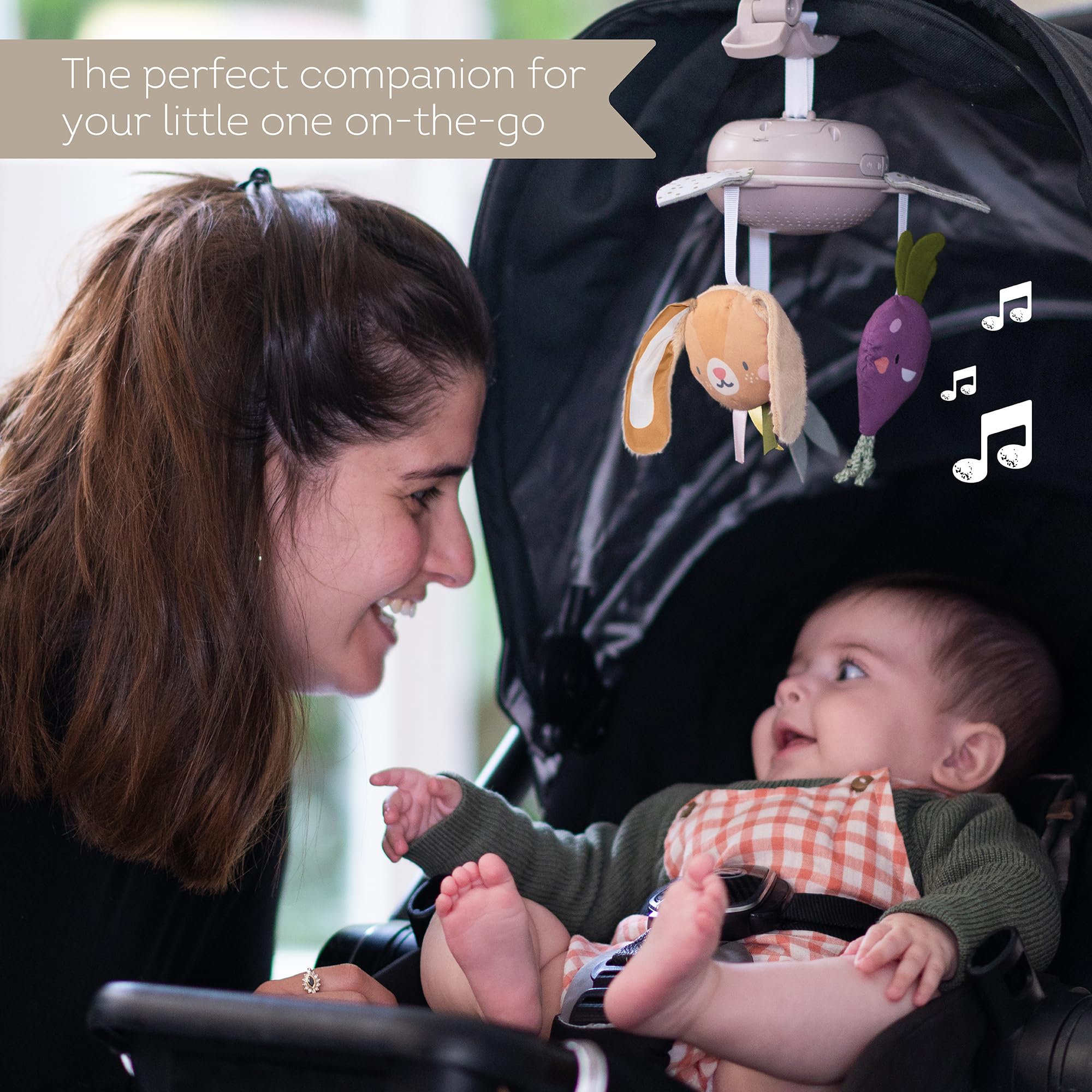 Taf Toys Garden Musical Mobile for Baby Crib - Classical Melodies & Soft Hanging Toys to Promote Motor Skills & Emotional Development - Easy Clip Attachment for Nursery - Perfect Baby Shower Gift for Boys & Girls (Ideal for Bedtime, Playtime & Sensory Stimulation)