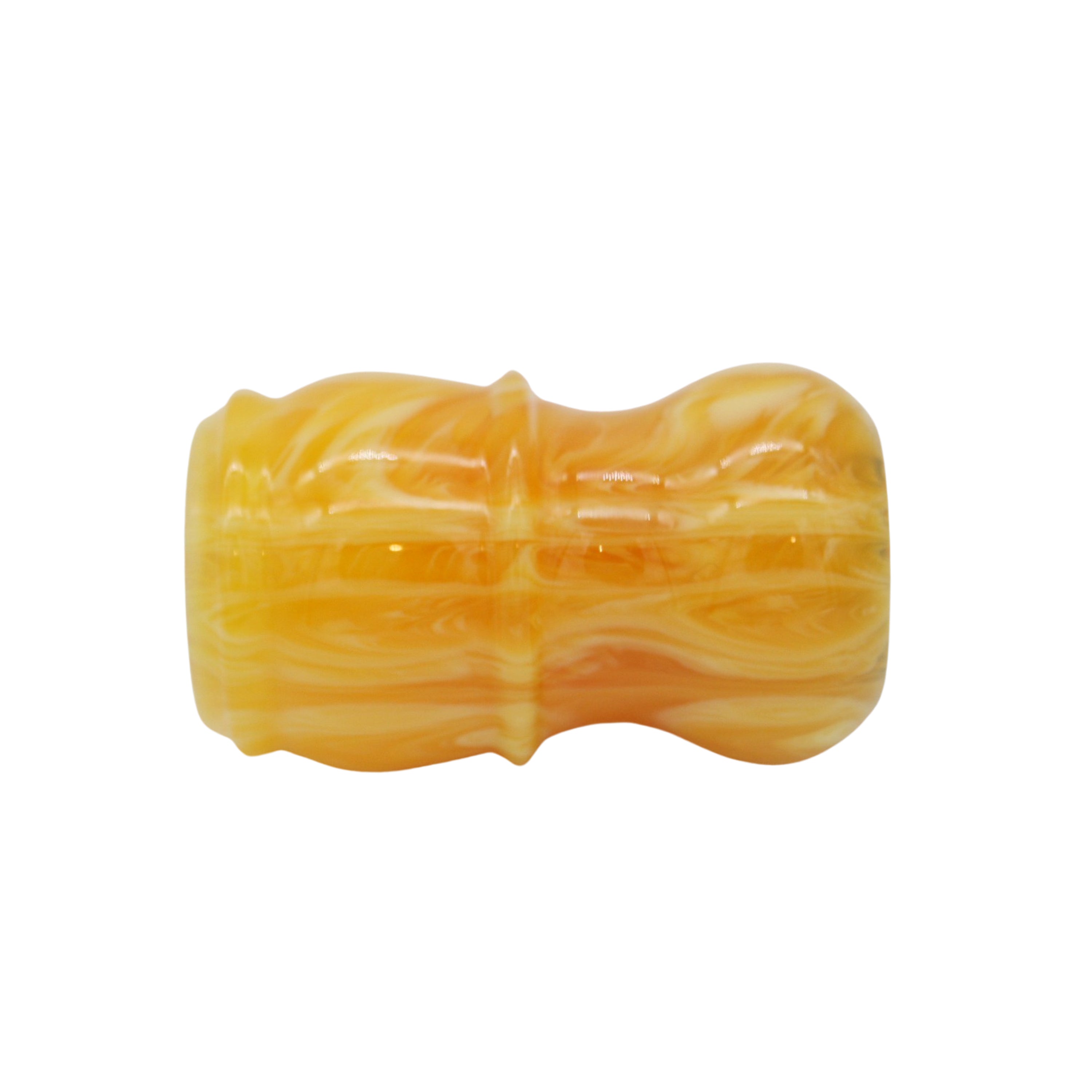 Premium Amber Handcrafted Shaving Brush Handle for Men - Fits 24mm & 26mm Knots - Perfect for Wet Shaving & Grooming Kits - Luxury Bathroom Accessory for Barbers & Shaving Enthusiasts