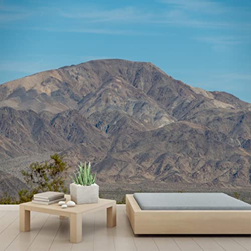 3D Mountain Desert Wall Mural - Self-Adhesive PVC Wallpaper | Peel & Stick Poster for Bedroom & Living Room Decor | 110
