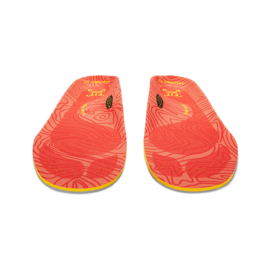 Women's High Arch Support Insoles for Outdoor Activities - K 30 Comfort Foot Cushion (Red) | Perfect for Hiking, Running & Long Walks