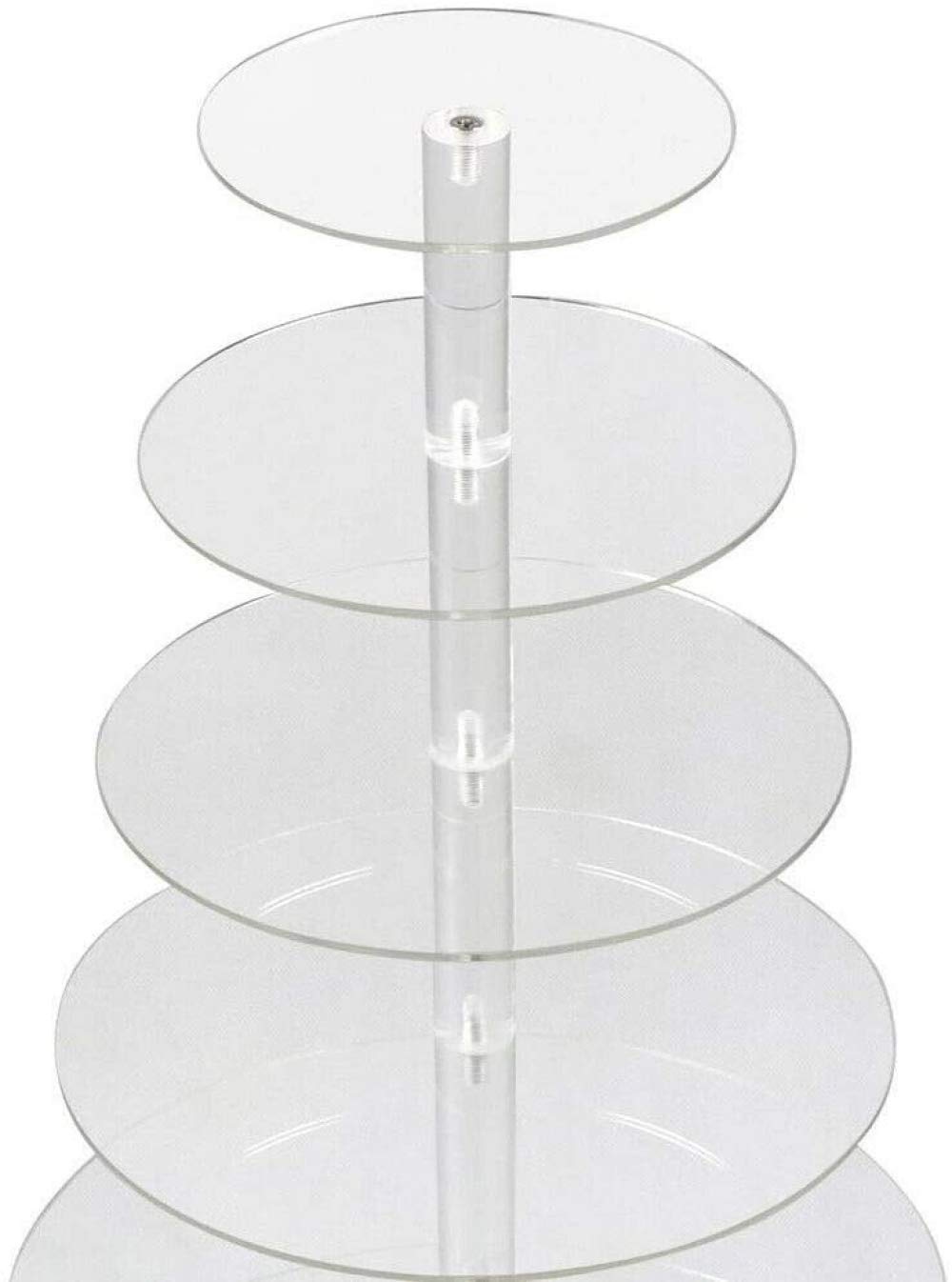 7 Tier Acrylic Cupcake Stand - Elegant Wedding Cake Display for Desserts, Birthday Parties & Special Events