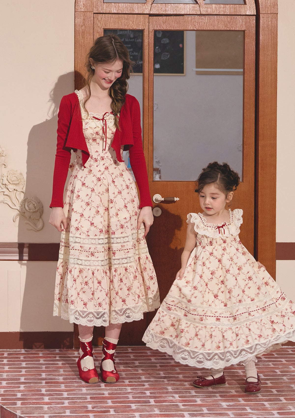 Red Garnet Toddler Girl Dress - Elegant & Comfortable Outfit for Special Occasions & Parties