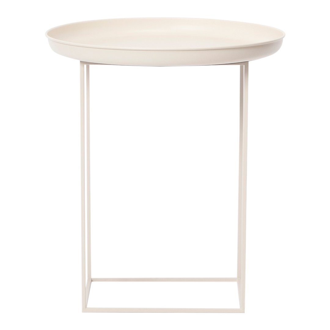 Norr11 Duke Side Table - Modern Scandinavian Coffee Table with Wooden Legs & Marble Top - Perfect for Living Room, Bedroom, or Office Decor