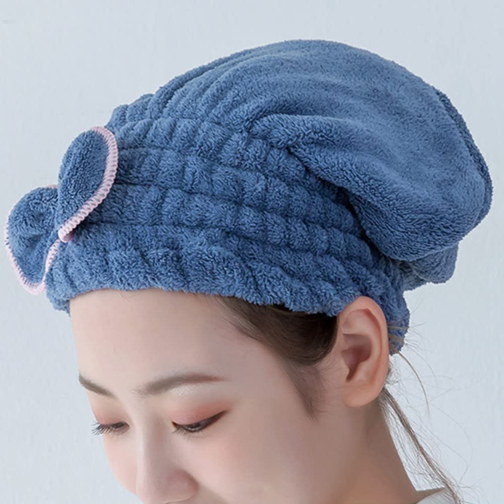 **Super Absorbent Microfiber Hair Towel Wrap - Quick Dry Hair Turban for Long & Curly Hair - Soft & Gentle Hair Drying Towel for Shower, Bath & Post-Workout - Perfect for Wet Hair & Sensitive Scalp**