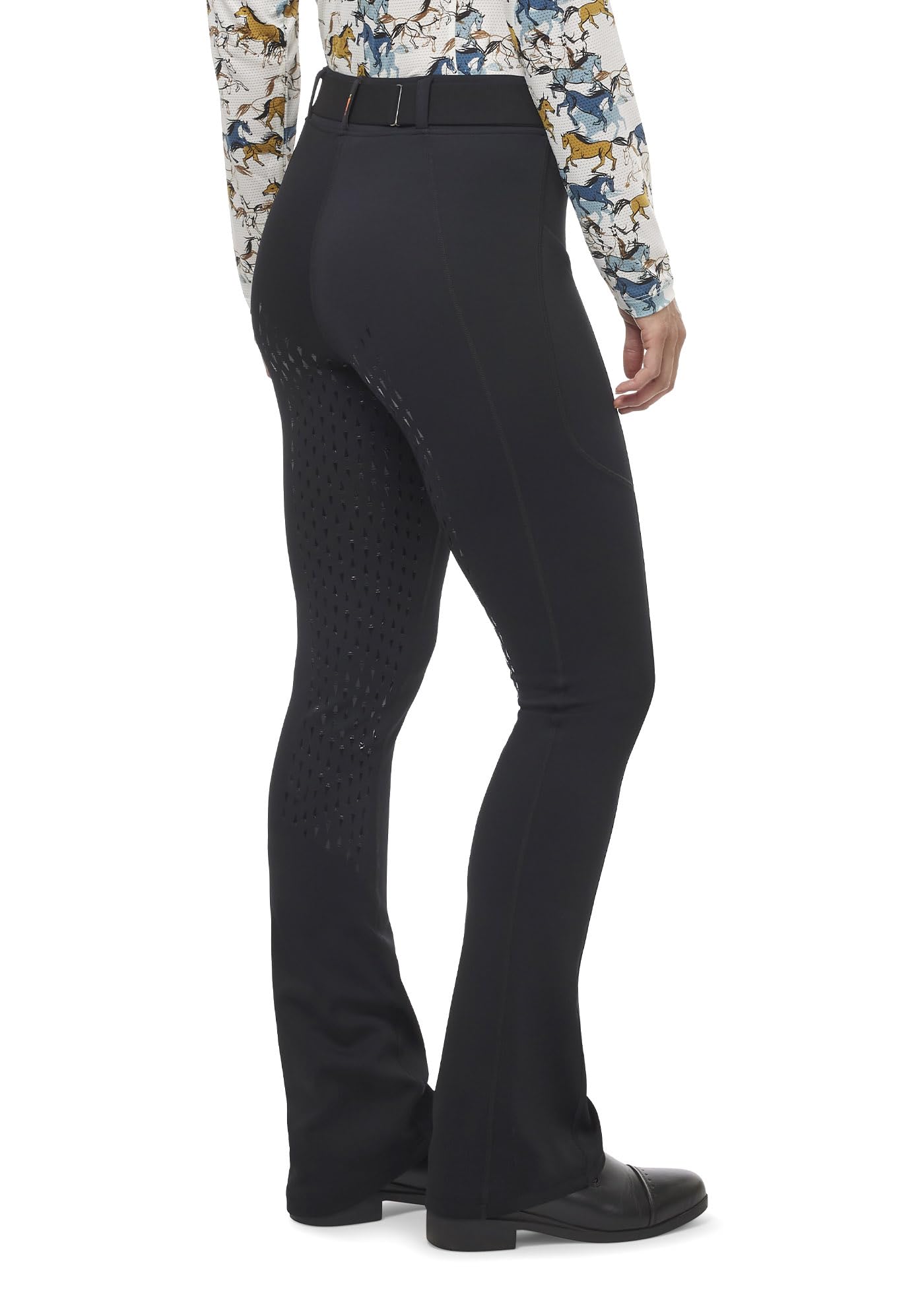 Kerrits Women's Coolcore Bootcut Horse Riding Tights – Breathable Cooling Equestrian Leggings with Full Leg Silicone Grip & Pockets – Perfect for Summer Riding, Training & Outdoor Equestrian Activities