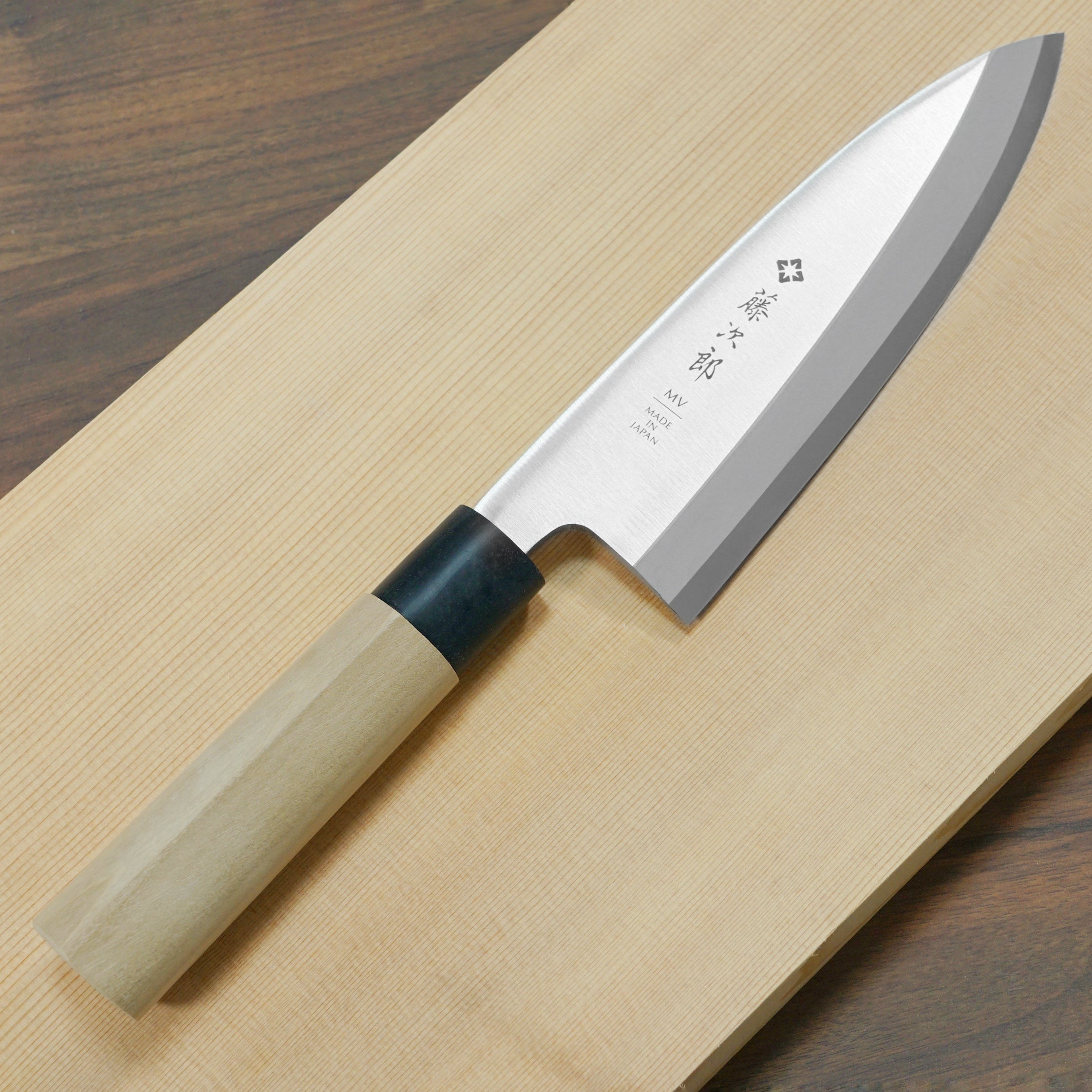 Tojiro 180mm Molybdenum Vanadium Steel Deba Knife - High Carbon F-1055 Japanese Chef Knife for Sushi, Fish Filleting & Precision Cutting