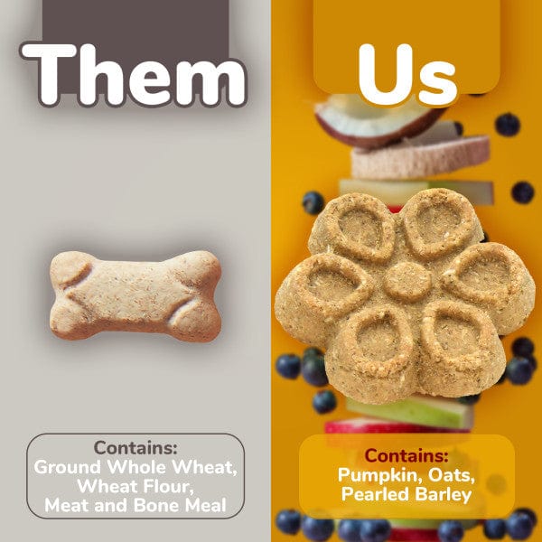 Fruitables Biggies Peanut Butter & Banana Flavor Dog Treats - Crunchy Natural Snacks for Large Breed Dogs - Perfect for Training Rewards & Dental Health Care