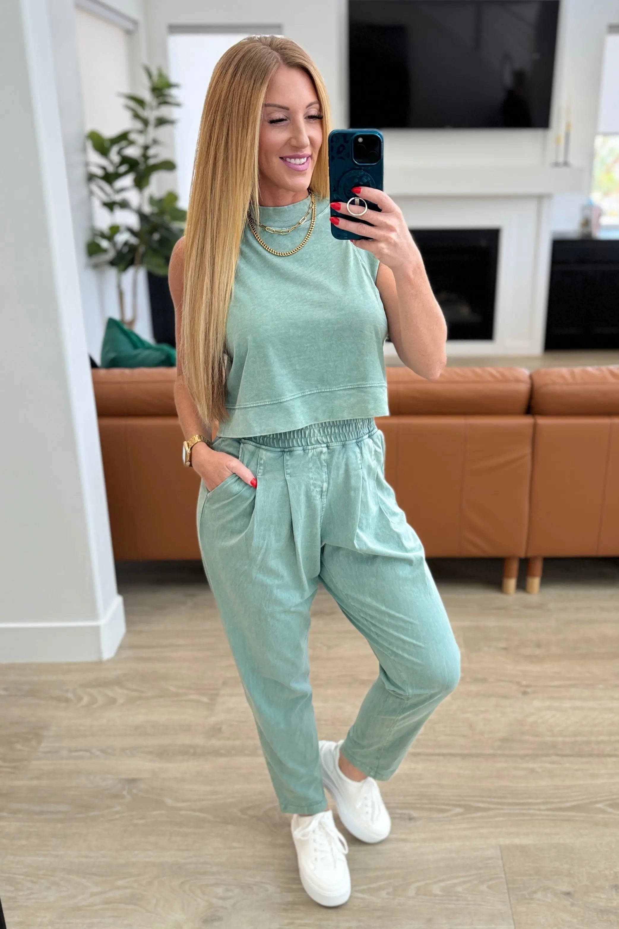 Limber Up Straight Leg Sweats - Olive Green Casual Jogger Pants for Women | Comfortable Lounge Wear, Yoga, Running & Everyday Outfits