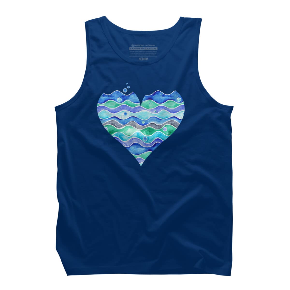 Timone A Sea of Love White Men's Tank Top | Soft Breathable Cotton Graphic Tee | Beachwear, Summer Outfits & Casual Streetwear