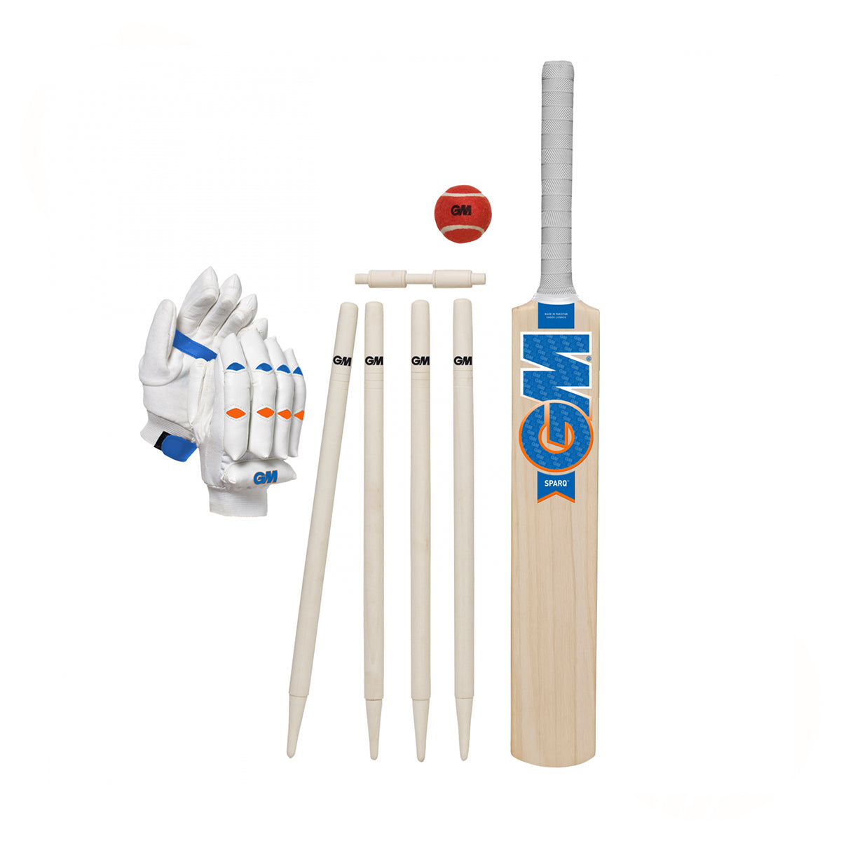Gunn & Moore Sparq Cricket Set - Complete Cricket Kit with Bat, Ball & Stumps for Kids & Adults - Perfect for Backyard, Park & Professional Cricket Practice