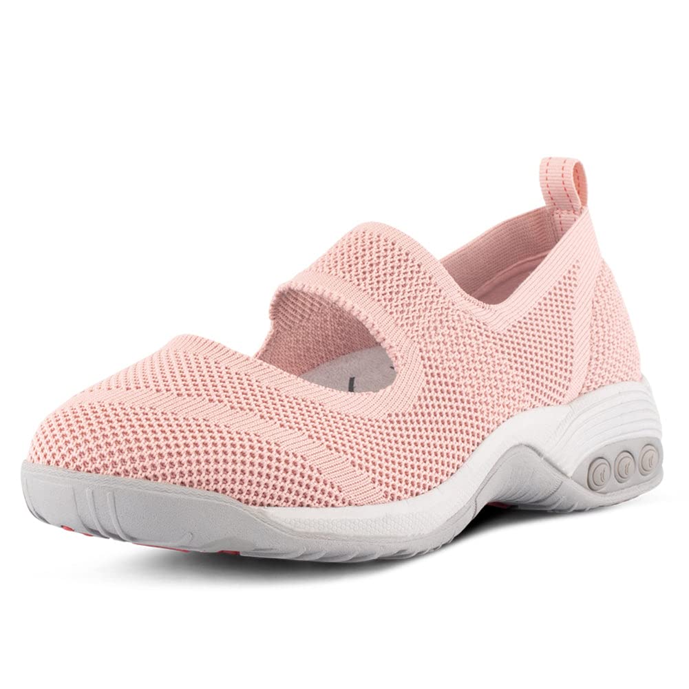 Therafit Women's Comfortable Walking Flats - Slip-On Loafers for Work, Travel & Everyday Wear - Arch Support & Cushioned Insoles for All-Day Comfort