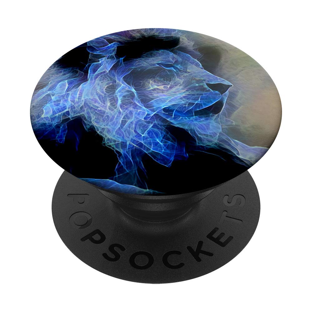 Lion Grip Light Blue - Premium Fractal Art Paint Design for Home Decor & Wall Art