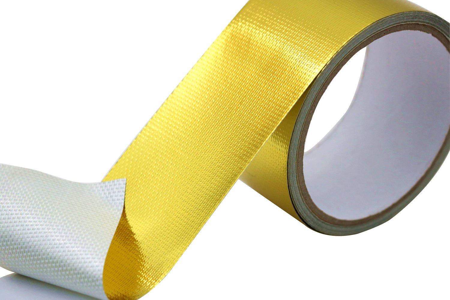 2in x 16ft Reflective Gold Heat Barrier Tape - Self-Adhesive Thermal Insulation Tape for HVAC, Automotive, and Home Appliances - Perfect for Pipe Wrapping, Engine Heat Protection, and DIY Projects