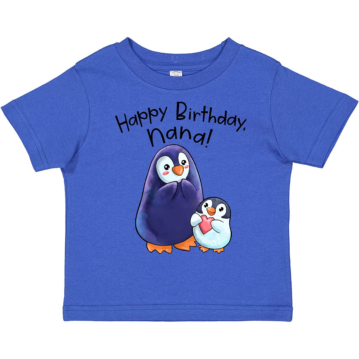 Inktastic Happy Birthday Nana - Adorable Penguins Toddler T-Shirt for Girls & Boys | Cute Kids Birthday Gift | Playdate & Party Outfit