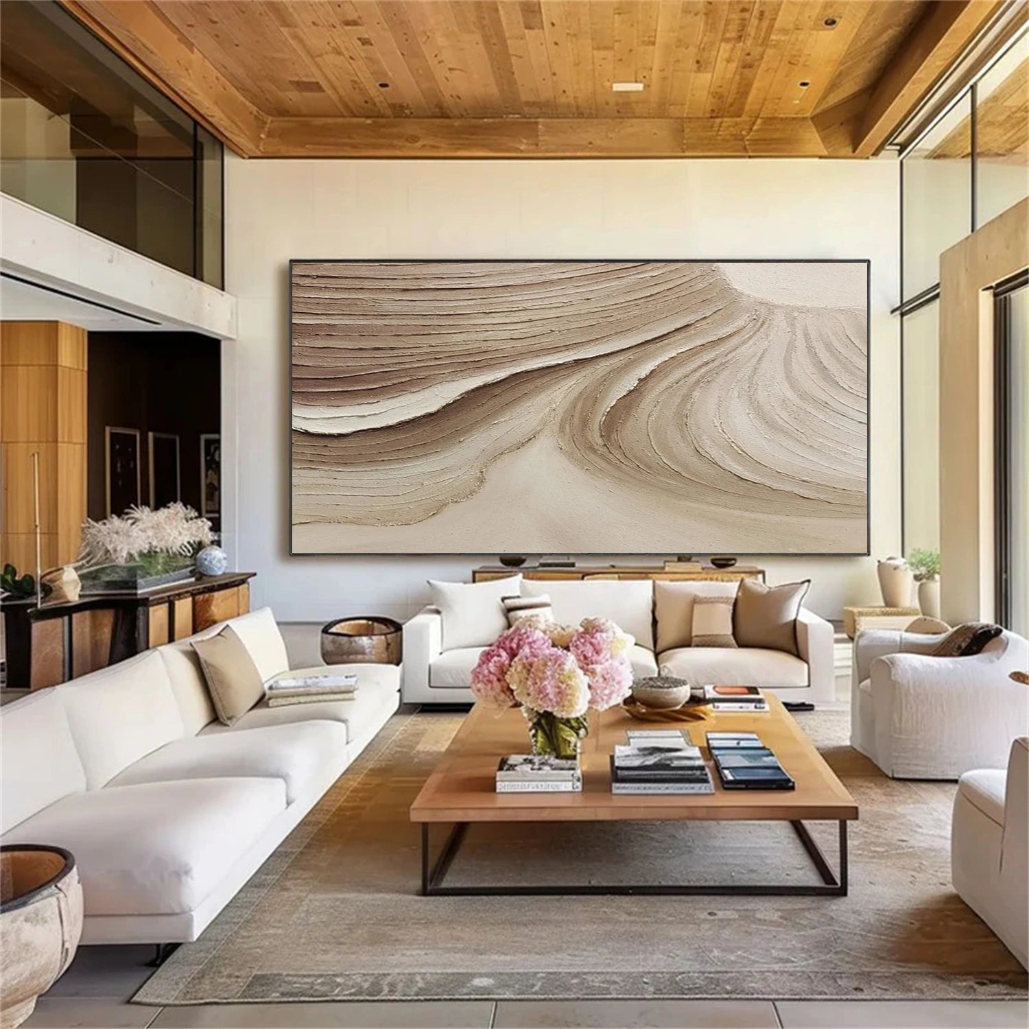 Abstract Painting #AB 276 - Modern Wall Art for Living Room, Bedroom & Office Decor - Handmade Canvas Artwork