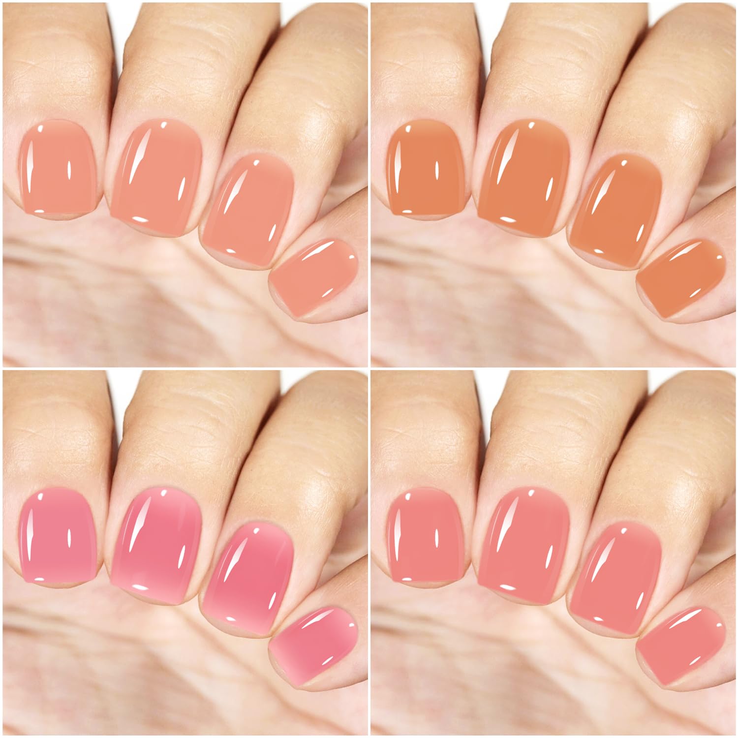 Vishine 45 Colors Gel Nail Polish Starter Kit with UV LED Nail Lamp - Sheer Milky Pink Jelly Nude Transparent Gel Polish, Base Coat, Top Coat & Matte Top Coat - Complete Nail Art Manicure Tools Set for Home Salon & Professional Use