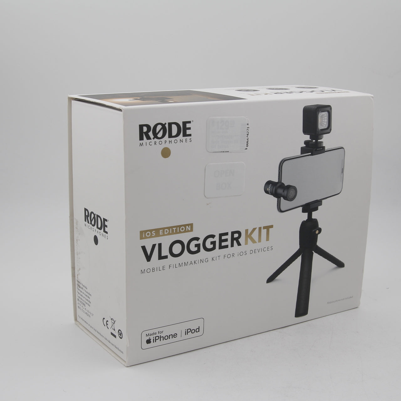 Rode Vlogger Kit iOS Edition - Complete Filmmaking Kit for iPhone & iPad with Lightning Port | Open Box Excellent Condition | Perfect for YouTube Vlogging, Travel Videos & Mobile Content Creation
