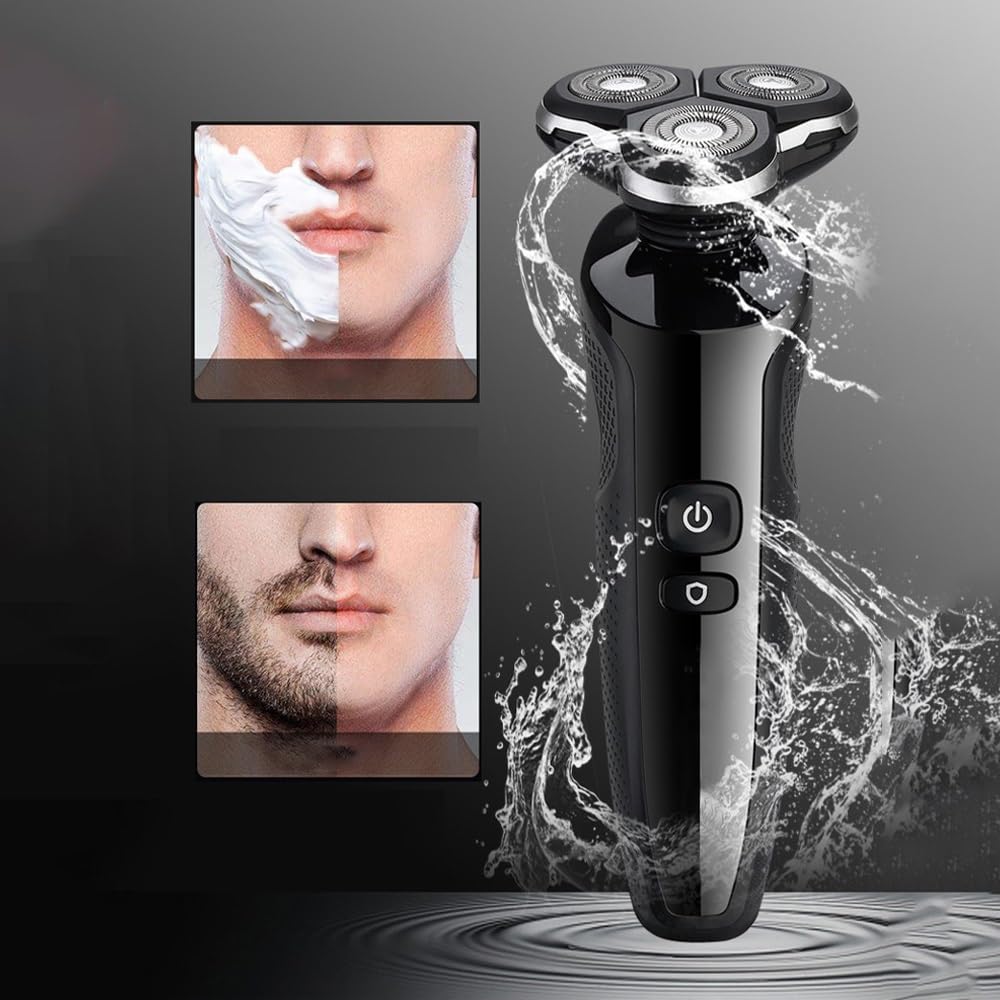 Electric Head Shaver for Bald Men - Rechargeable Wet/Dry Waterproof Razor with Fast Charging | Perfect for Smooth Head Shaving & Beard Trimming at Home or Travel