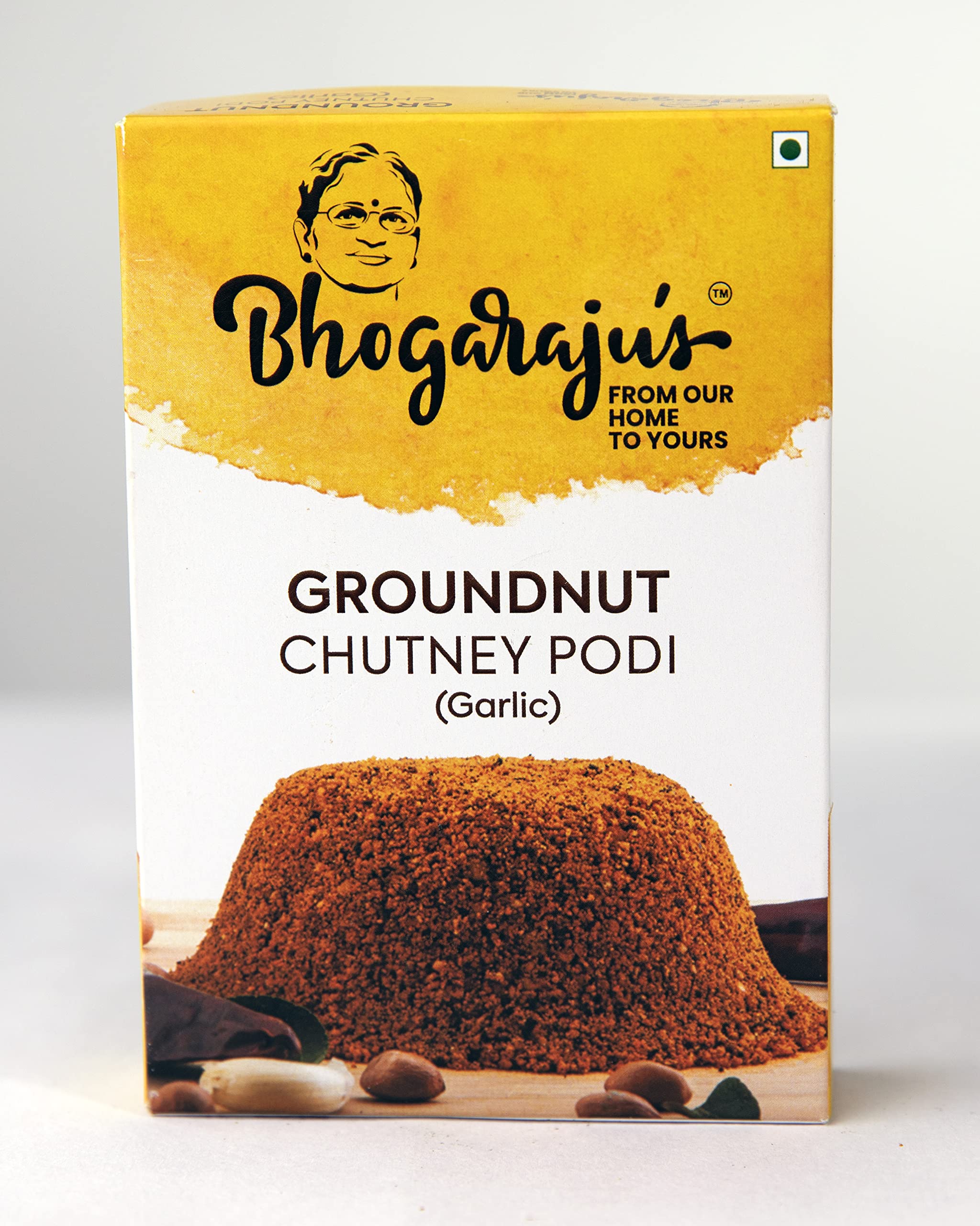 Bhogarajus Healthy & Tasty Ready-to-Eat Peanut with Garlic Chutney Powder + Spiced Tamarind Rice Mix - 2 Pack (100g Each) | Perfect for Quick Snacks, Travel & Indian Cuisine Lovers