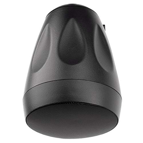 Pure Resonance Audio PD4 4 Inch Black Pendant Ceiling Speakers with Installation Wire - Set of 4 - Perfect for Restaurants, Retail Stores, and Background Music Systems