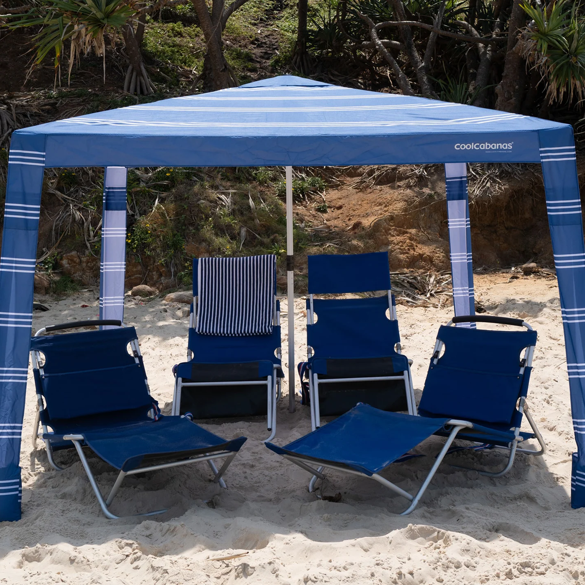 Cool Cabana - Premium Outdoor Beach Tent for Sun Protection, Lightweight & Portable Shade Shelter for Camping, Picnics, and Beach Days
