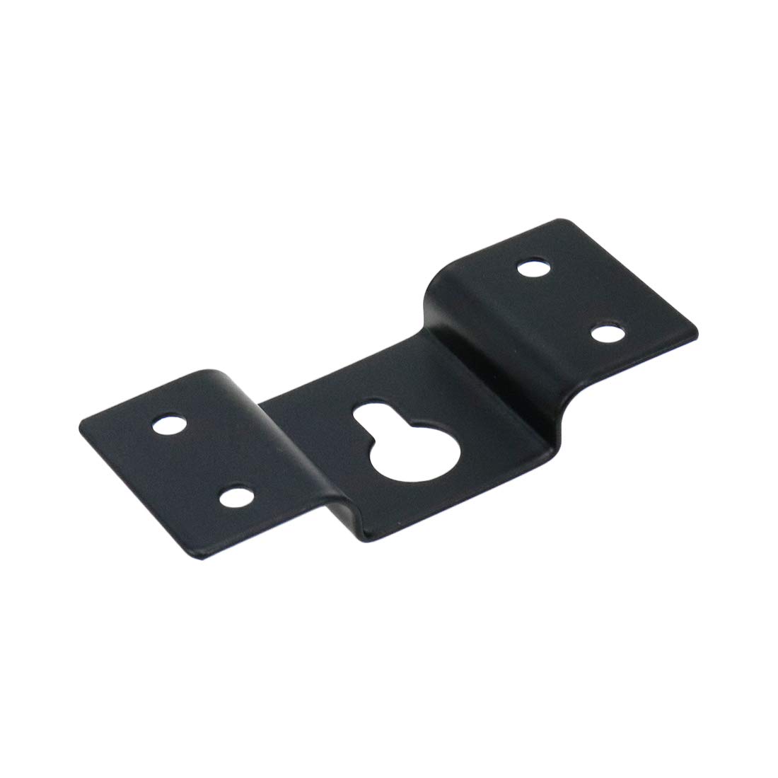 Semetall 10 Pack Black Metal Wall Mount Hook Hanger Bracket for Surround Sound Speakers - Heavy Duty Speaker Hanging Brackets with Mounting Screws (71mm x 30mm) - Perfect for Home Theater, Studio & Audio System Installation