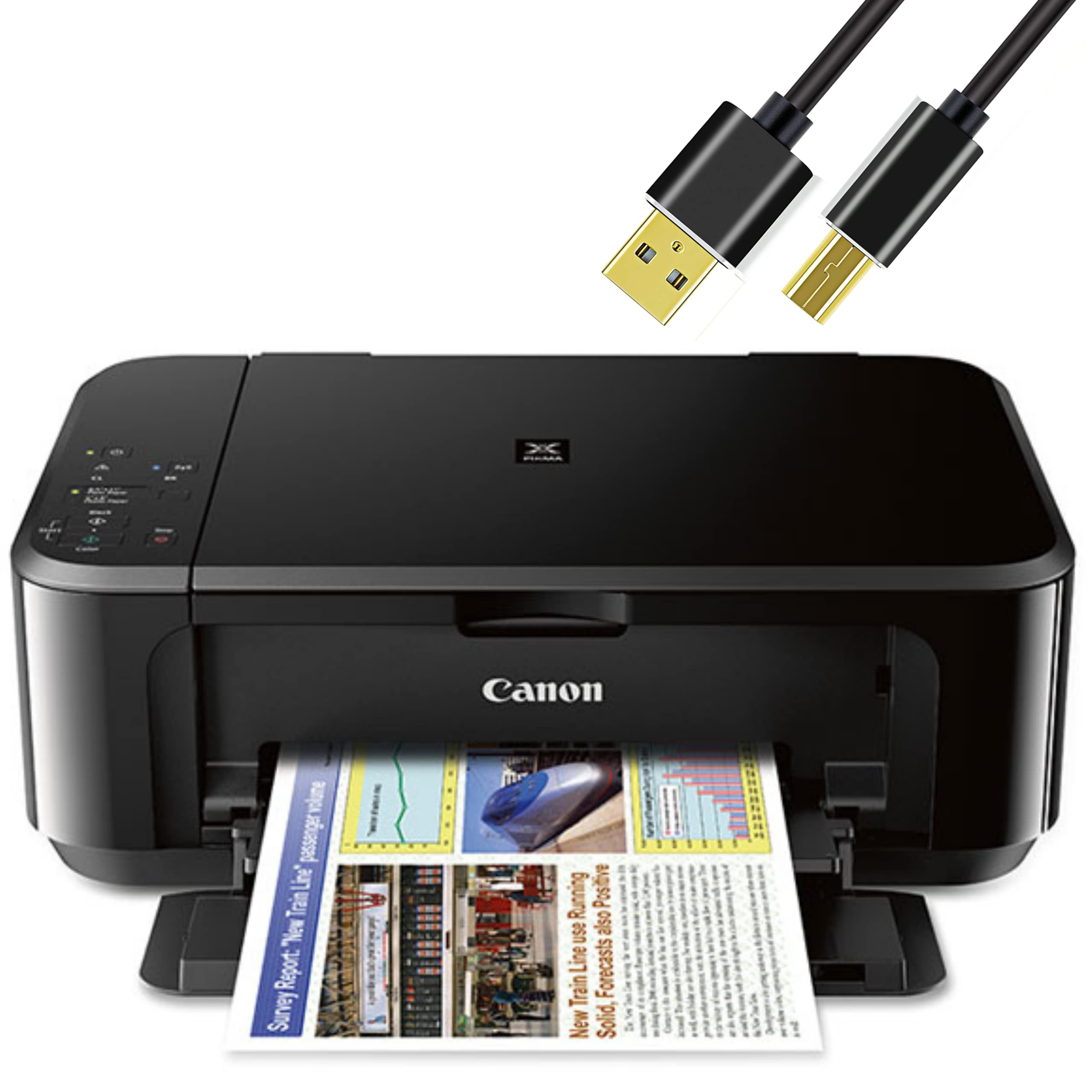 Canon Wireless Photo Printer | All-in-One Color Inkjet Printer for Home & Office | Print, Copy, Scan | Mobile & Tablet Printing | Includes 6ft NeeGo Printer Cable | Perfect for Family Photos, School Projects & Small Business Documents