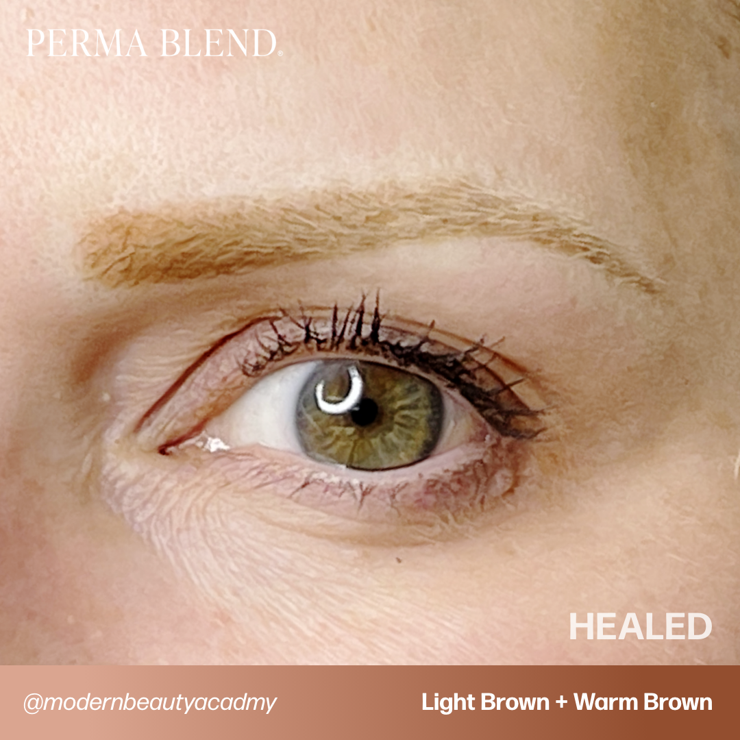 Perma Blend Light Brown Tattoo Pigment - Professional Tattoo Ink for Artists & Permanent Makeup | Perfect for Eyebrows, Eyeliner & Body Art