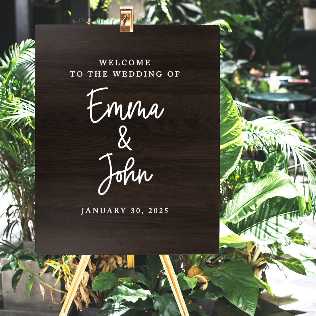 Custom Rustic Wedding Welcome Sign - 16