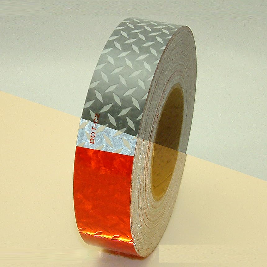 Reflexite REF-DOT/C66DI1550 V52 Diamond Plate Microprismatic Reflective Tape - 1.5